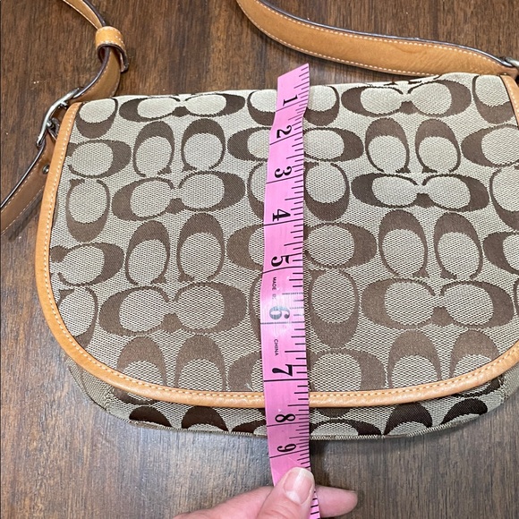Coach Brown Signature Crossbody Bag - Picture 9 of 14